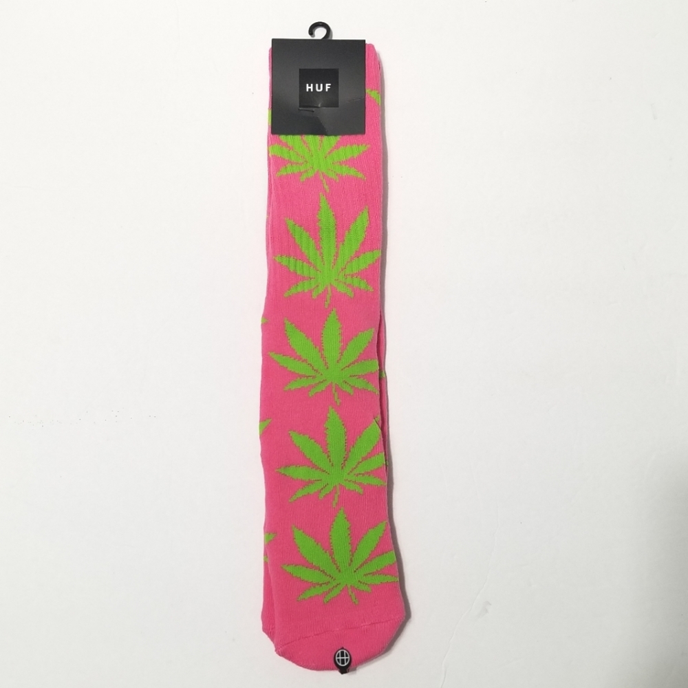 HUF Plantlife Socks Pink/ Green UNISEX - Picture 2 of 2